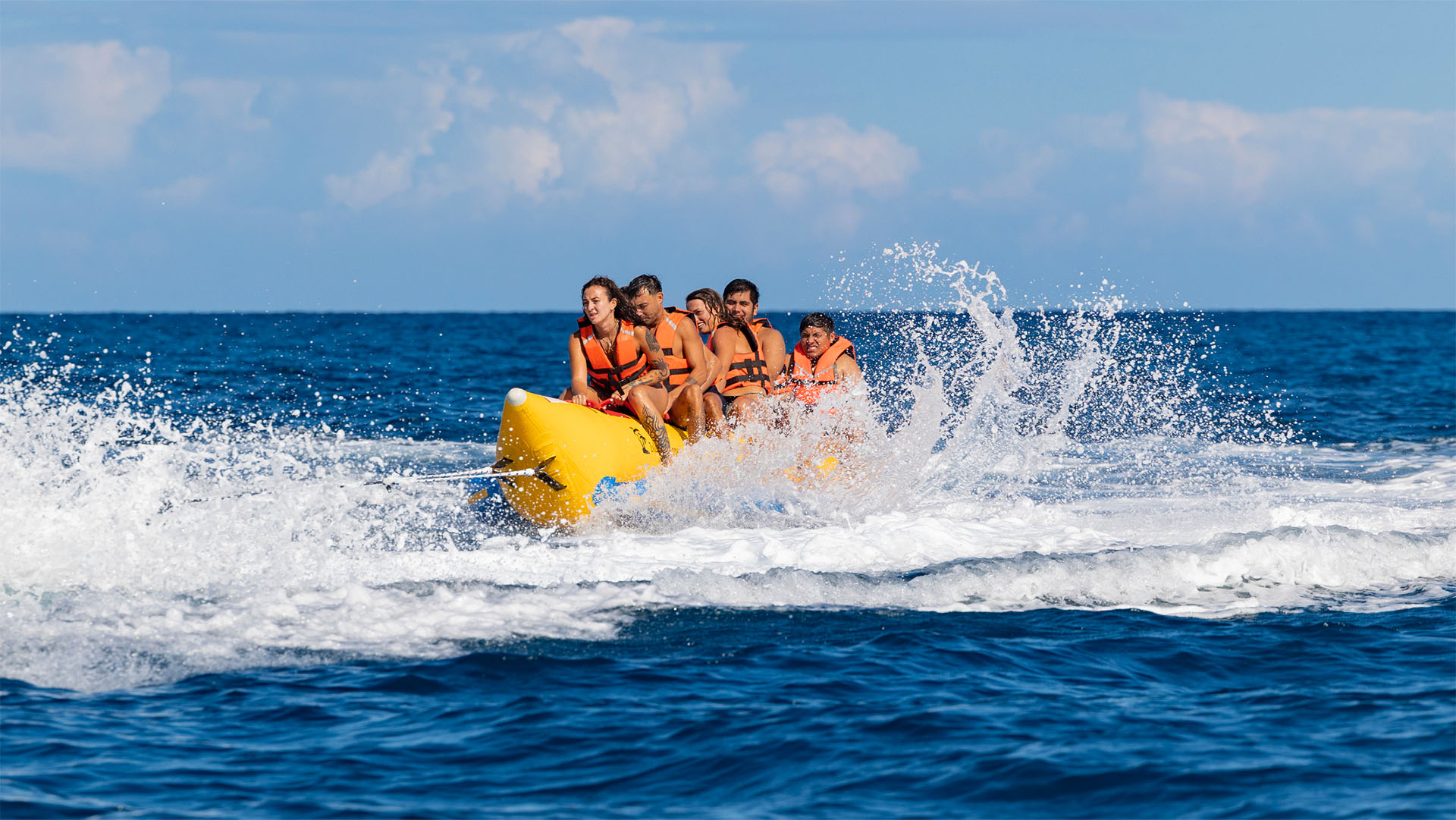 Banana boat in Tulum